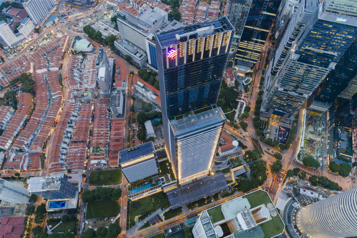 新加坡市中心高楼林立摄影图高清摄影大图-千库网