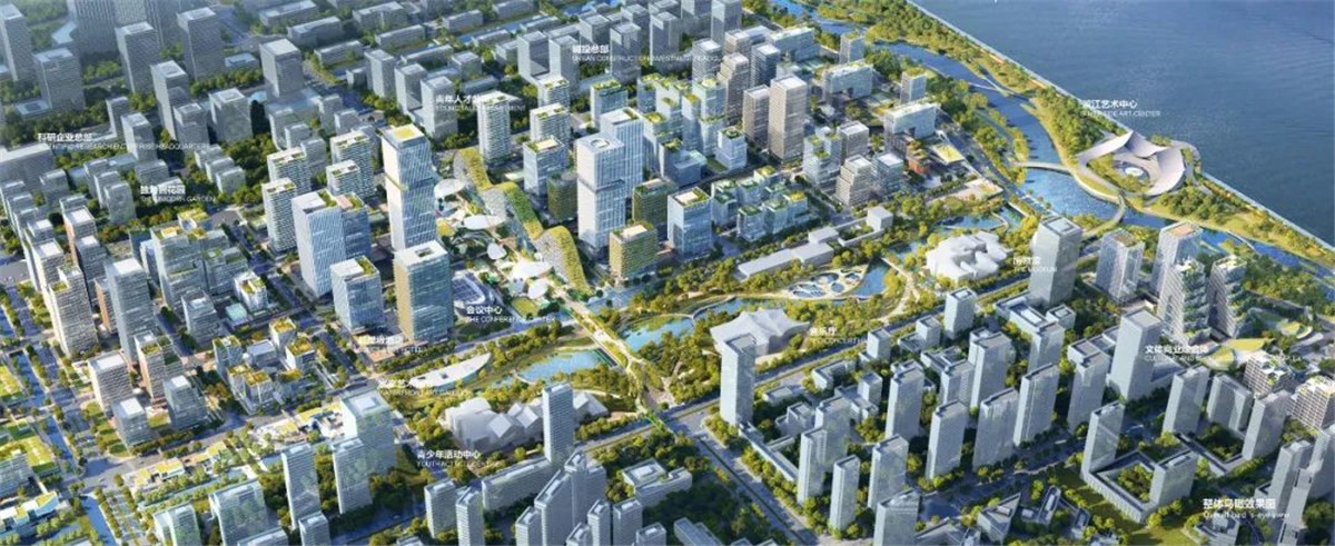 杭州钱塘湾未来总部基地城市设计国际竞赛 | 中国建筑设计研究院有限公司 、ISA-Internati - 品素品设计