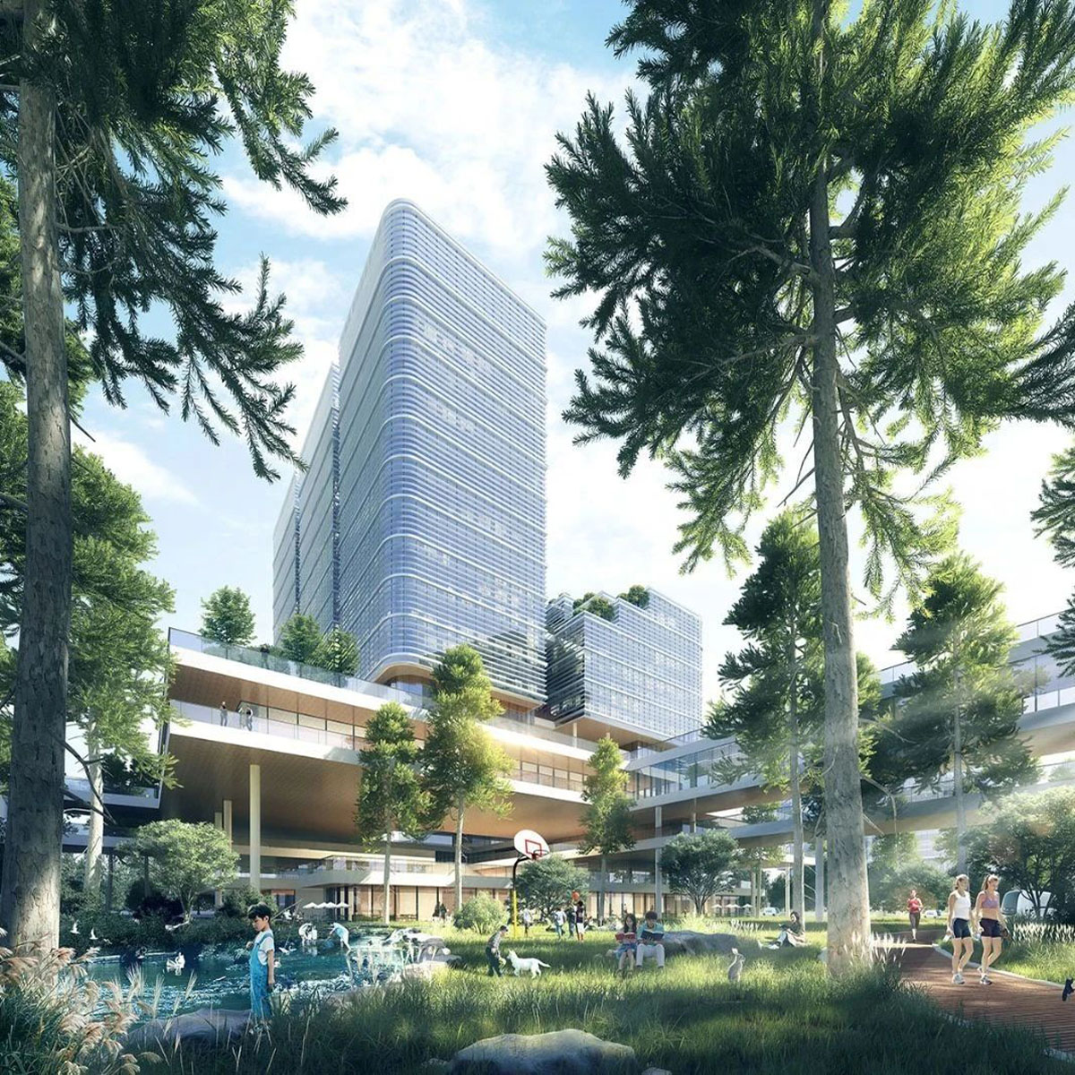 赢得重庆礼嘉智慧公园创新中心西区国际竞赛 | 栖城设计