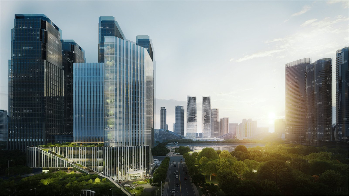 赢得成都交子公园金融商务区B07地块方案设计竞赛 | Aedas - 品素品设计