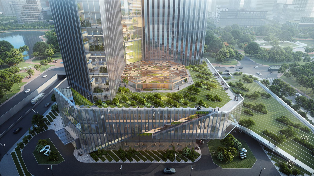 赢得成都交子公园金融商务区B07地块方案设计竞赛 | Aedas - 品素品设计