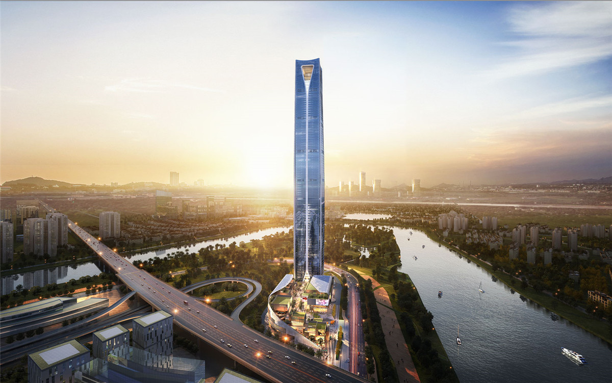 长沙绿地星城光塔湖南第二高楼ua