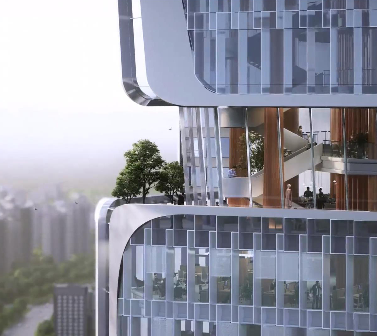 赢得深圳河套深港科技创新合作区新地标 | Aedas、华艺设计 - 品素品设计