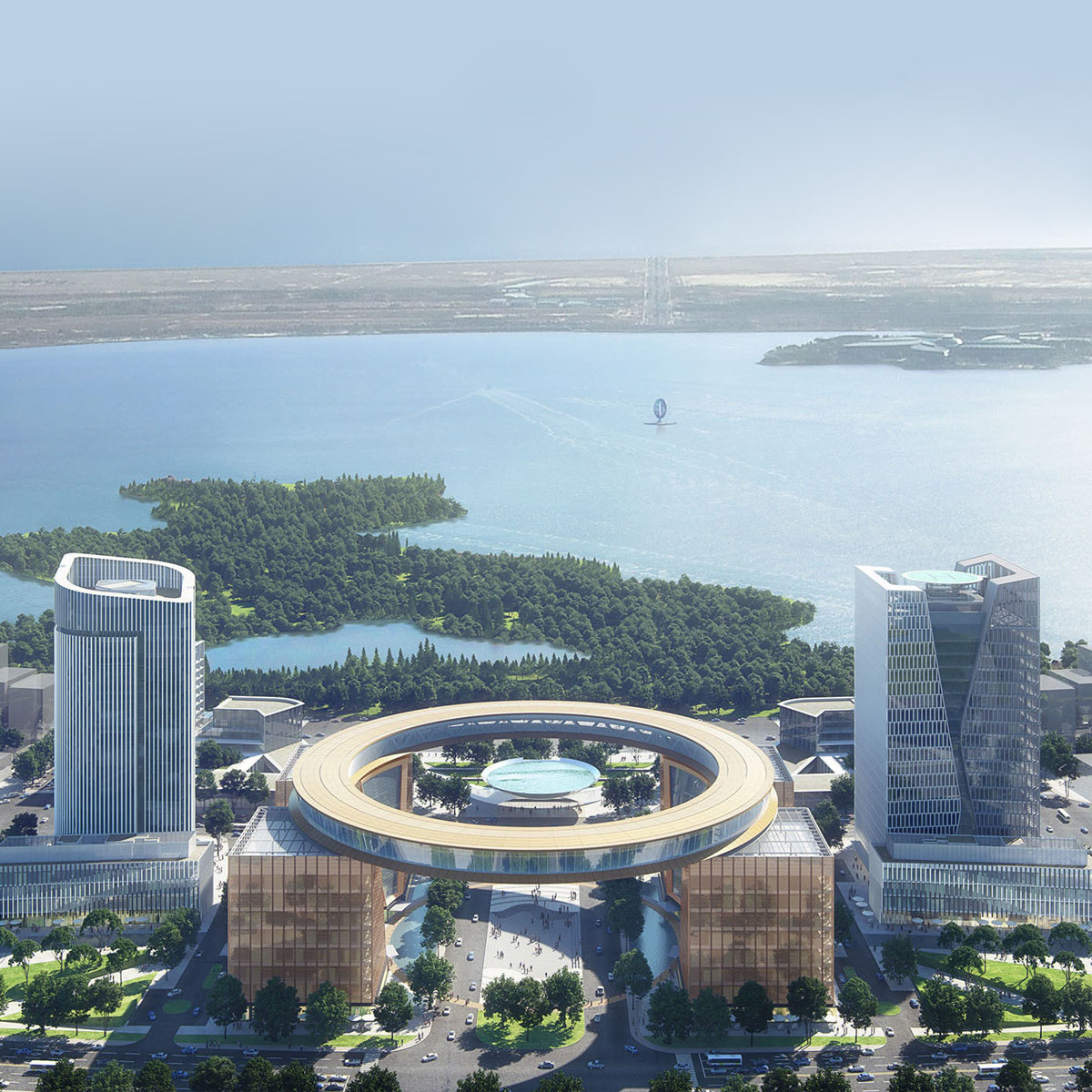 上海临港新片区滴水湖金融湾首发项目 | ennead